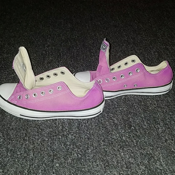 Pink converse good condition with a few marks - Picture 4 of 4